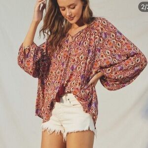 Dress Forum Multicolor Bohemian Blouse